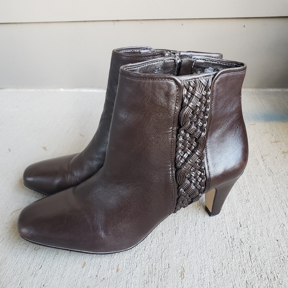 Alex Marie | Brown Leather Booties